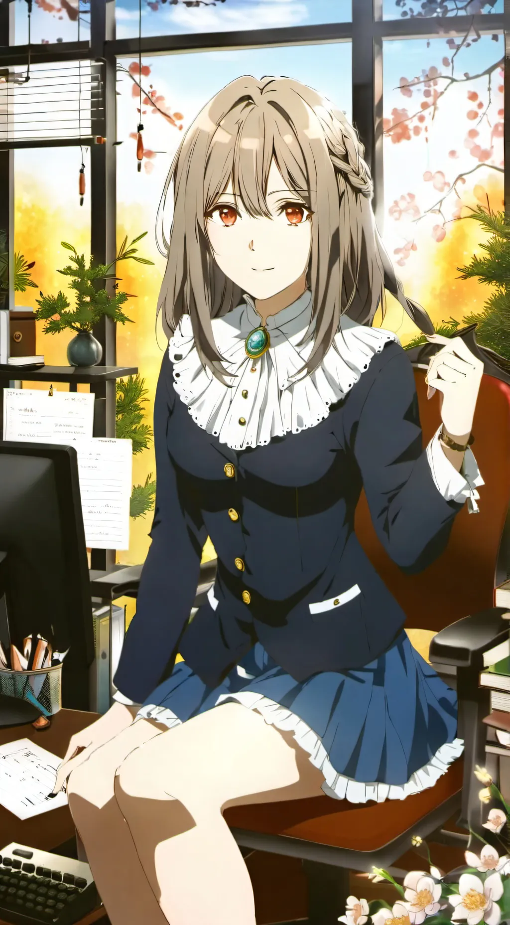 ai character: security of fnaf 1 background