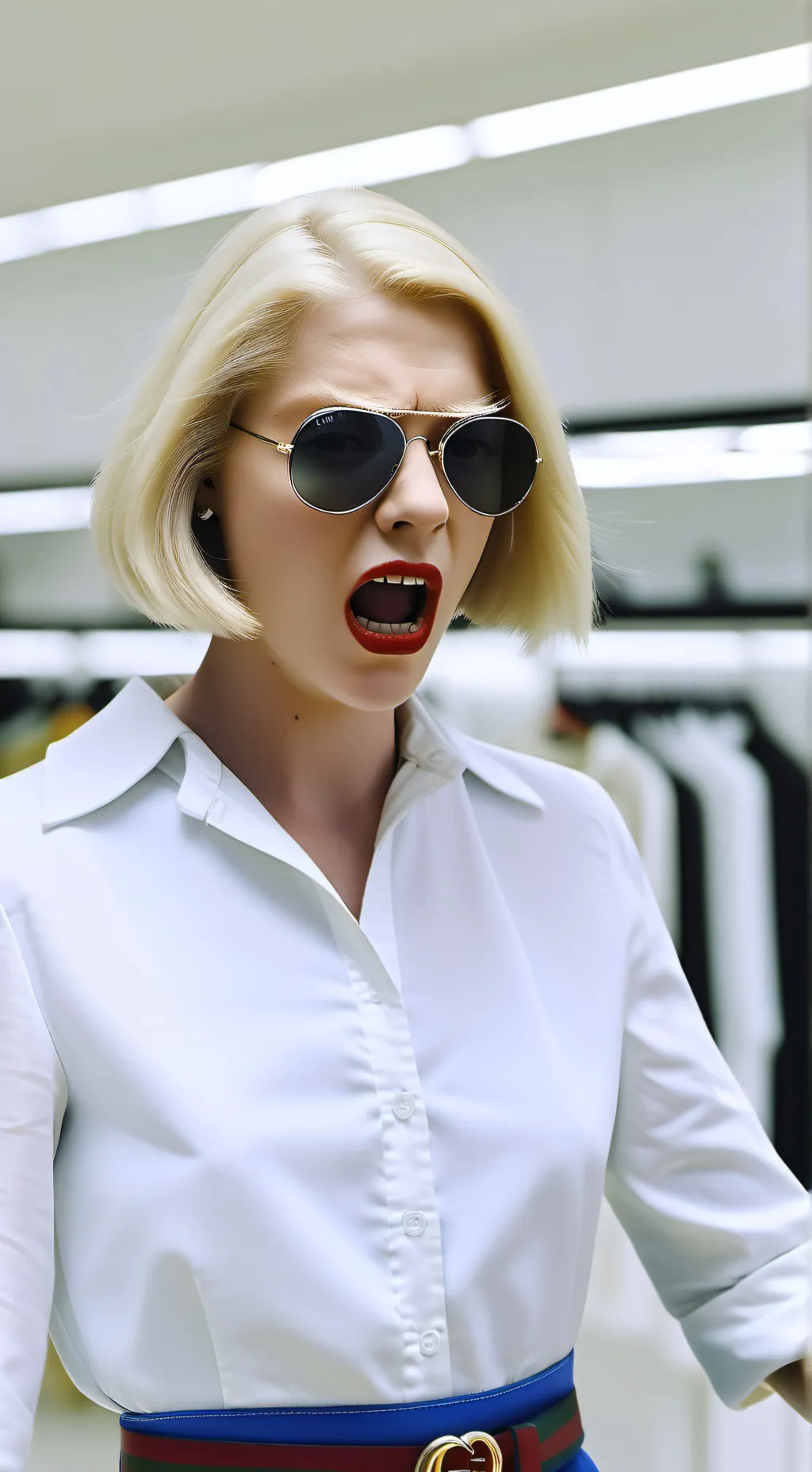 ai character: Angry Karen  background