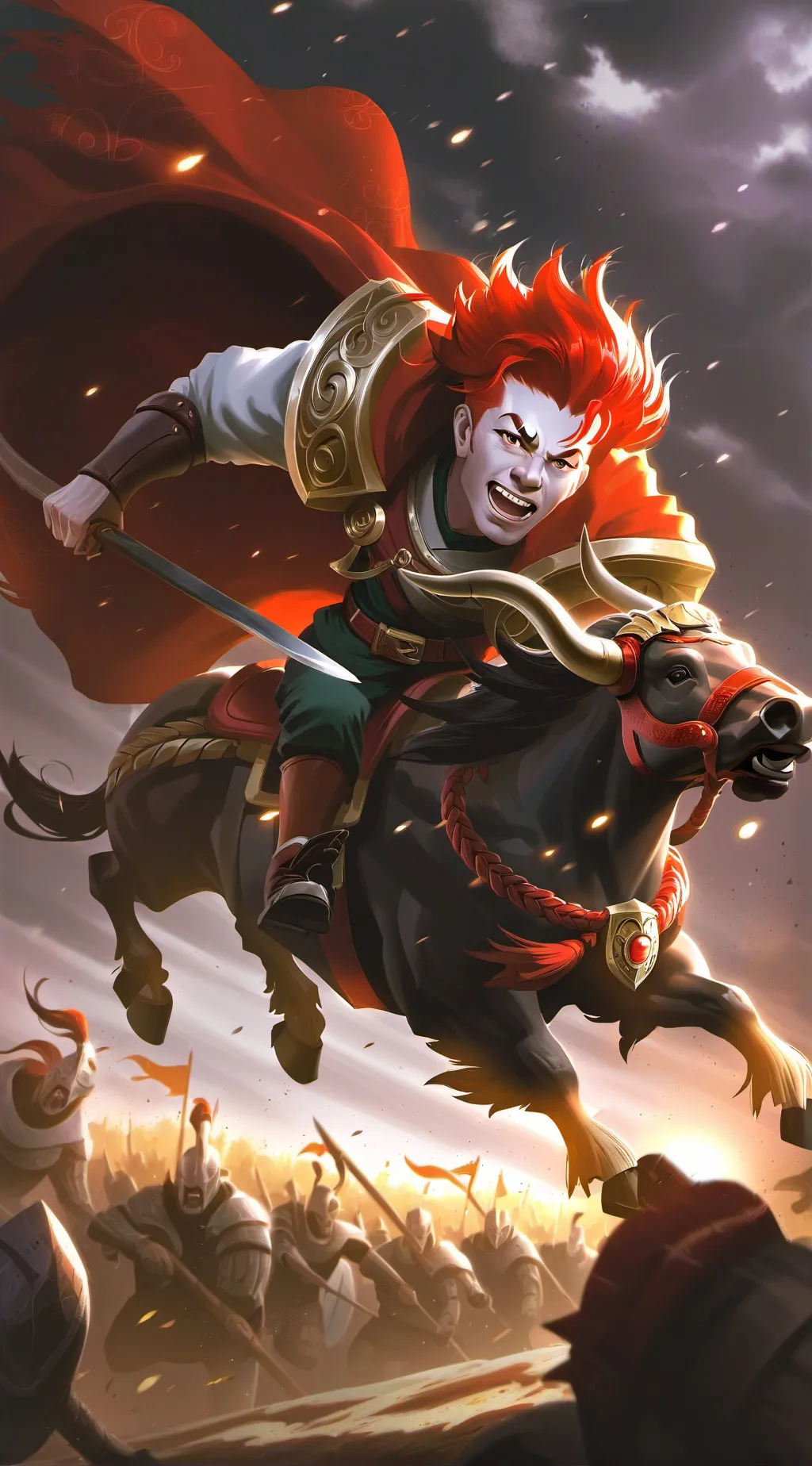 ai character: mm2 but gassy background