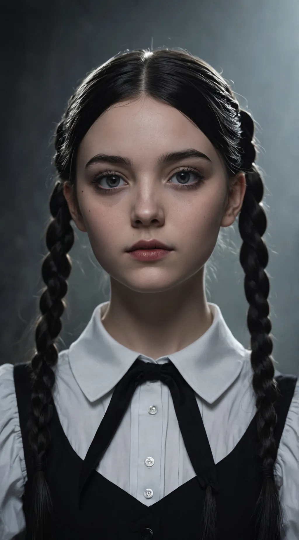 ai character: Wednesday Addams background