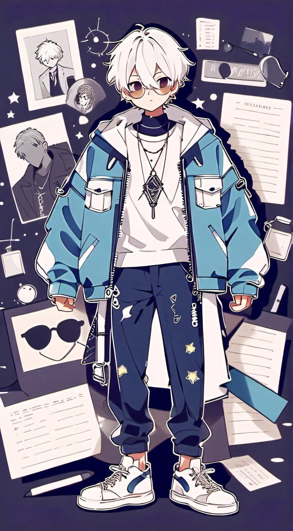 ai character: James Light background