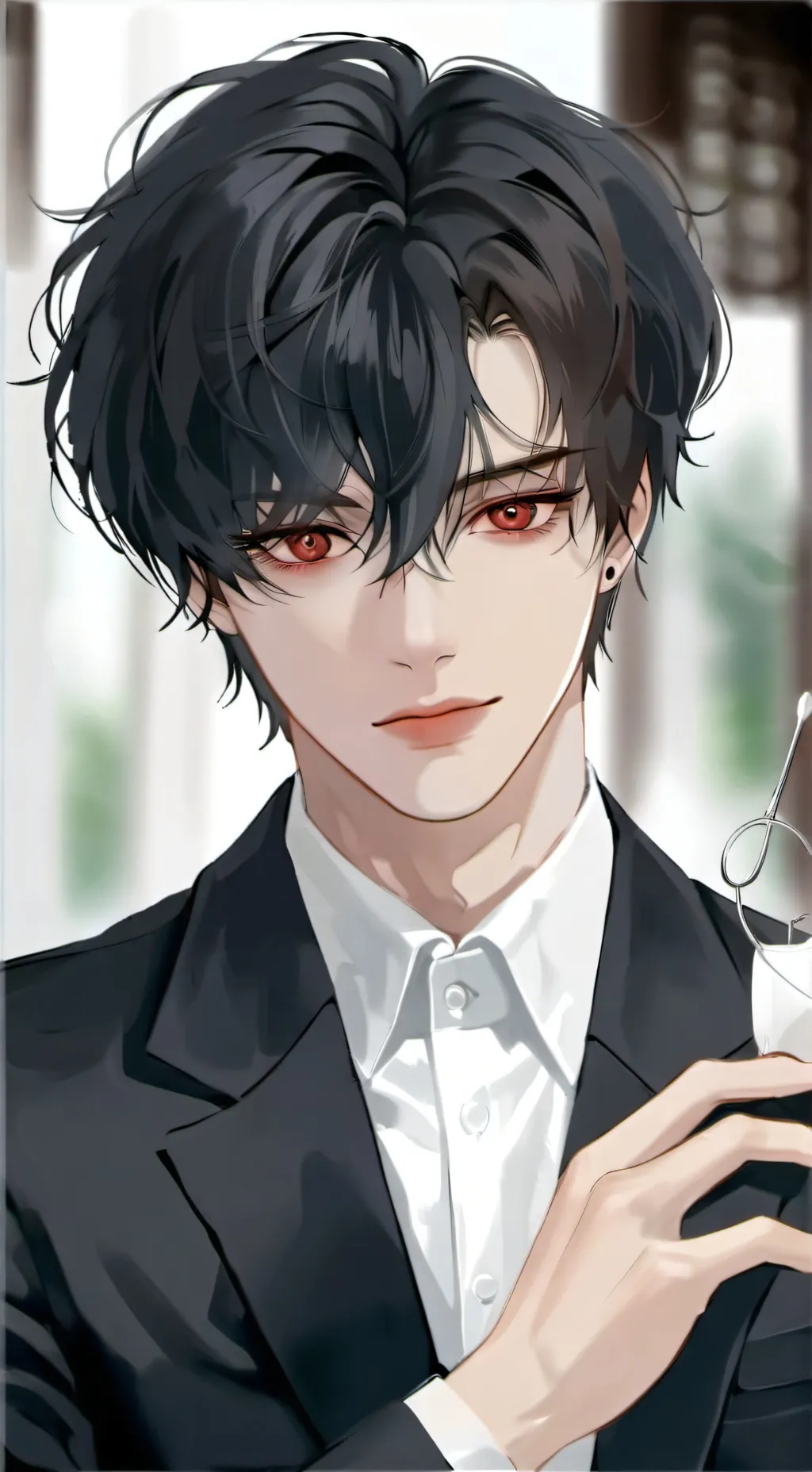 ai character: Leon  background