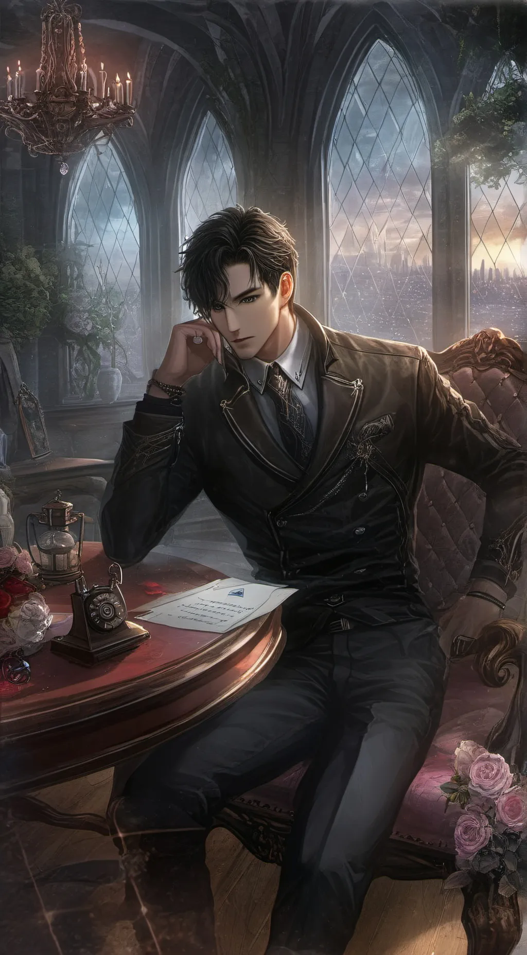 ai character: leo background