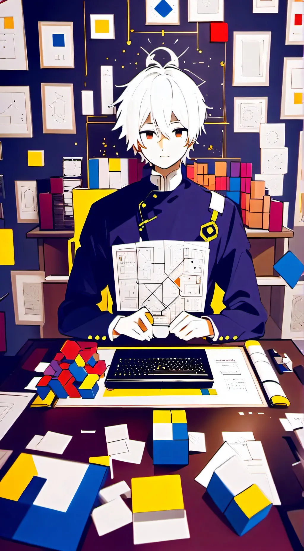 ai character: boy background