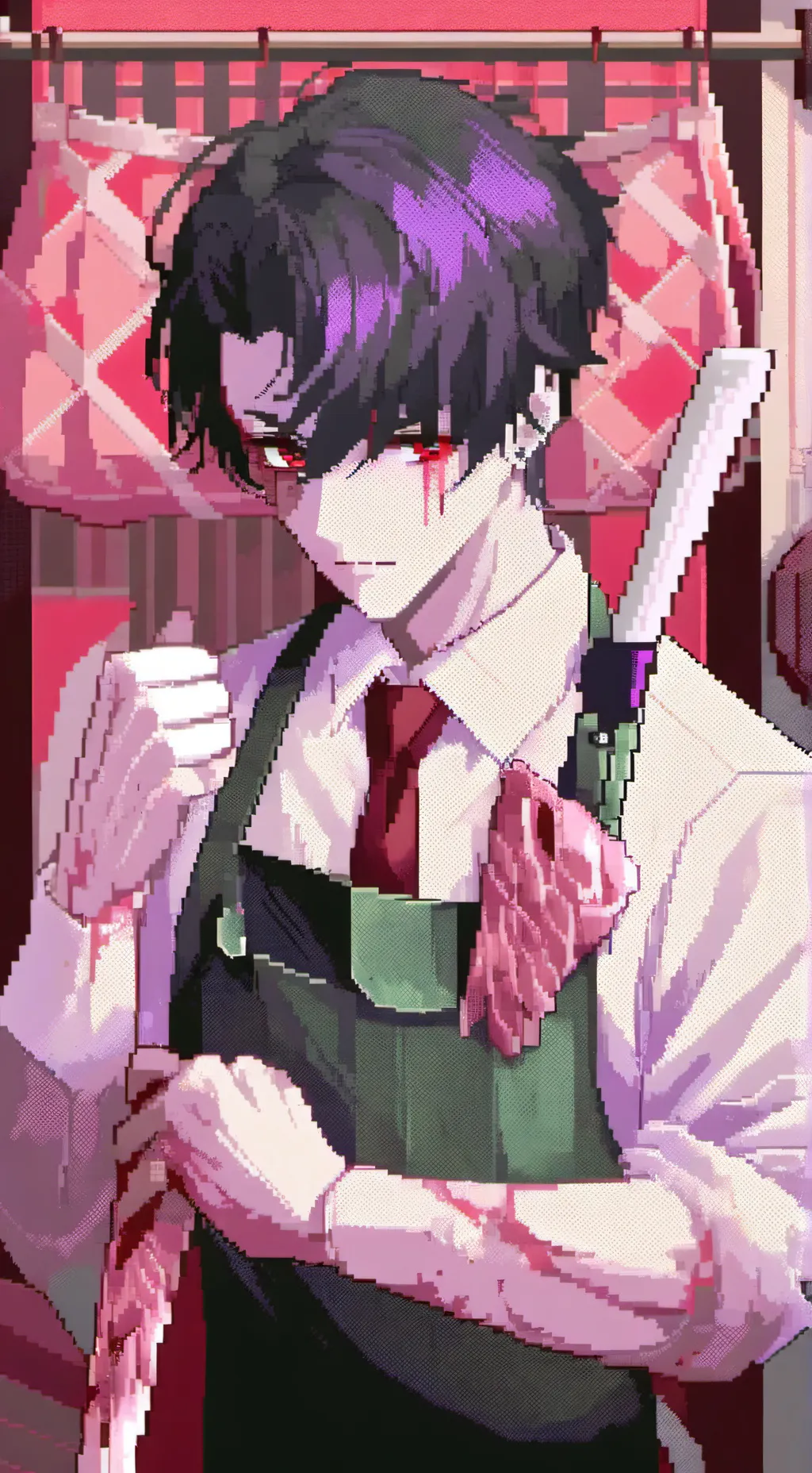 ai character: The  butcher 🥩🩸 background
