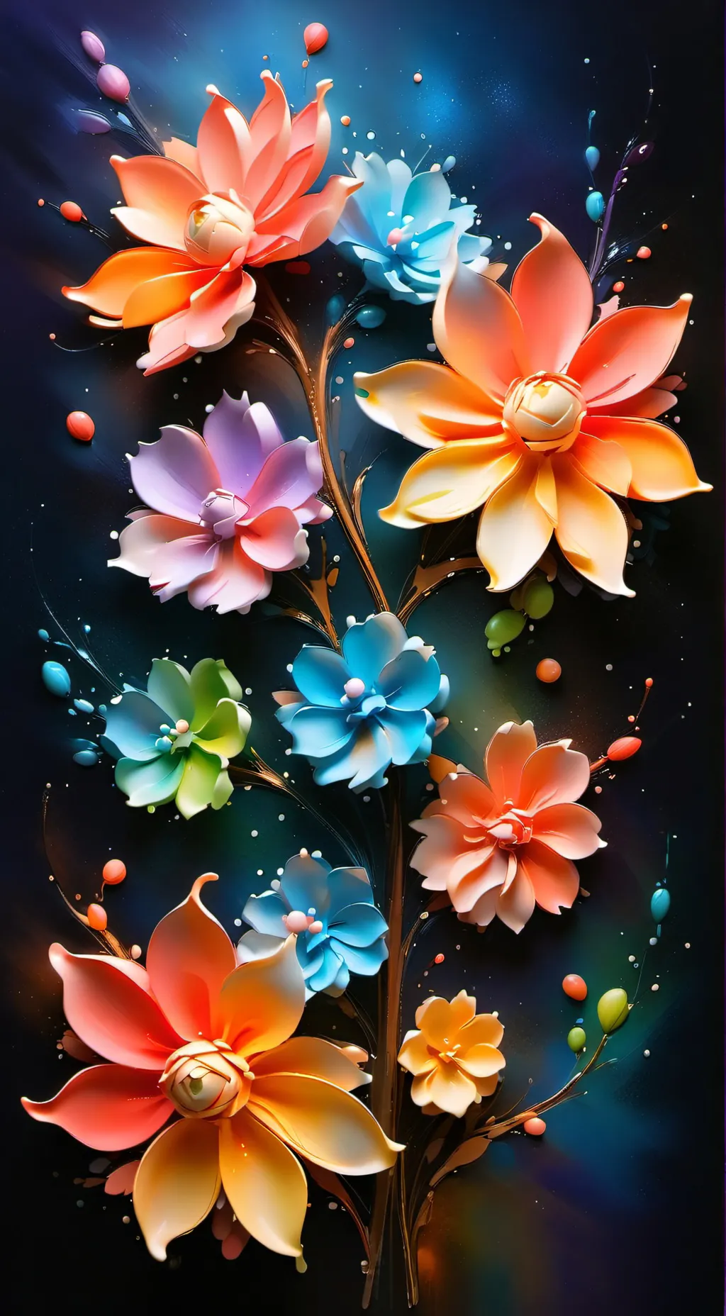 ai character: 🌈🌼dandy🌼🌈 background