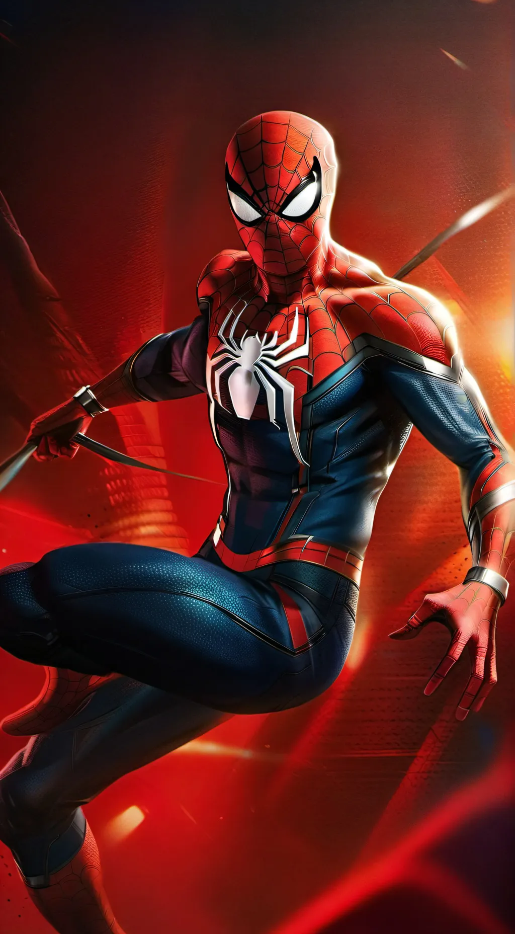ai character: Spiderman  background