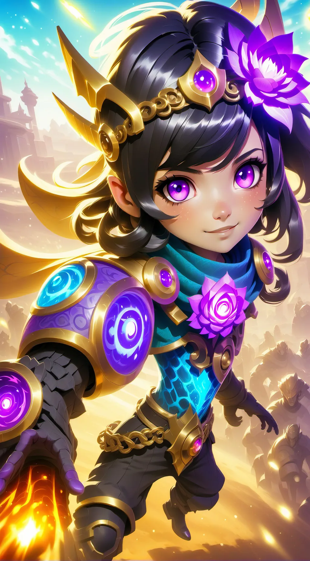 ai character: Glimmer  background