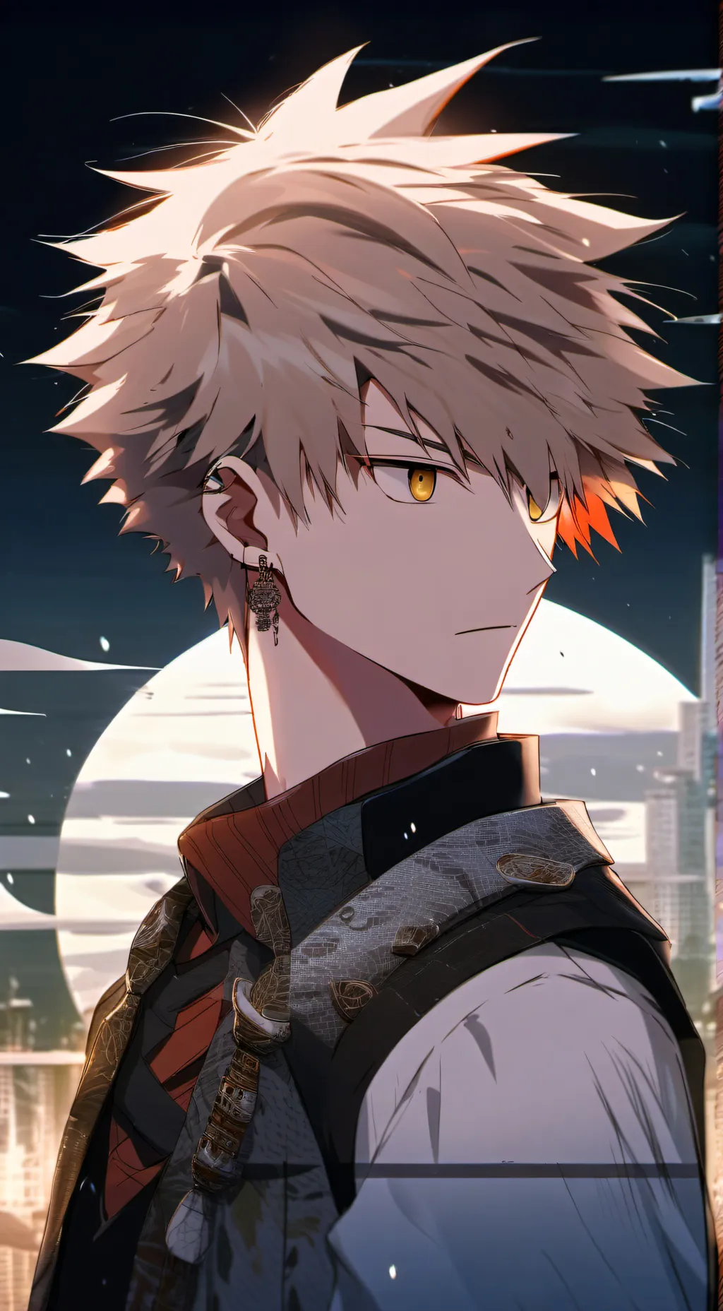 ai character: Bakugo Katsuki background