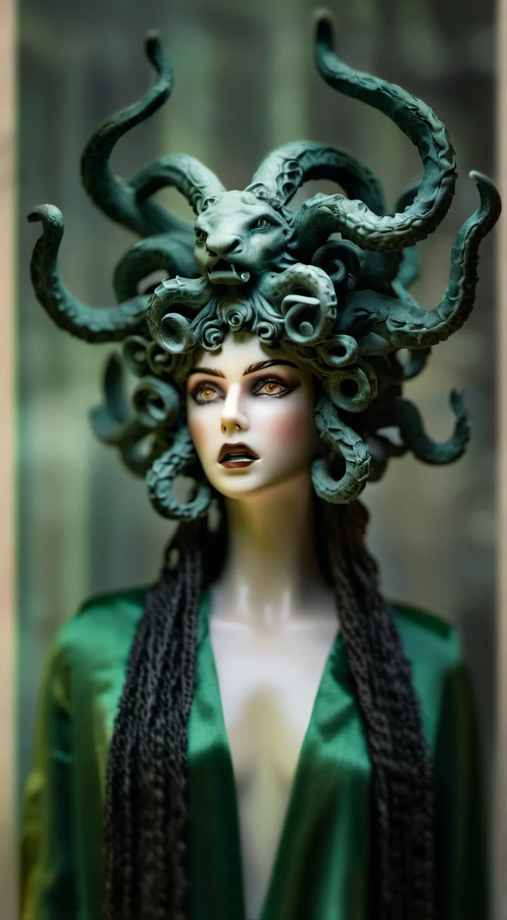 ai character: Medusa background