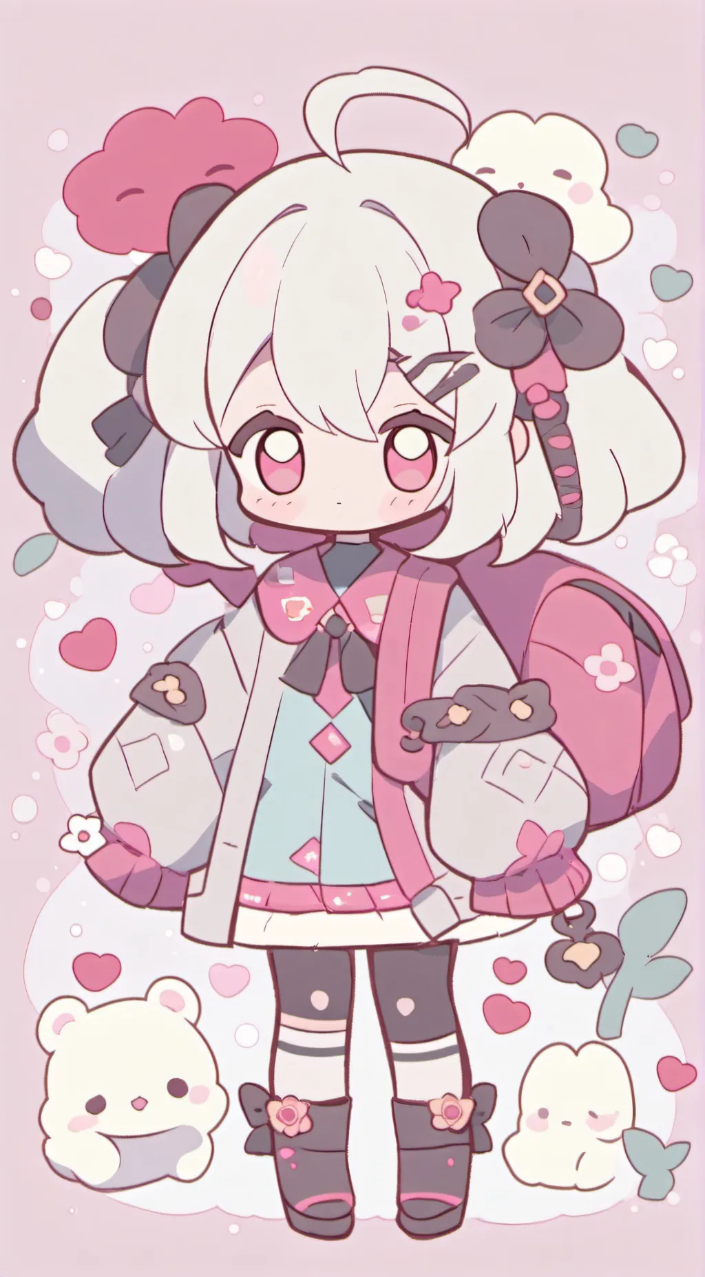 ai character: Small Little Chibi background