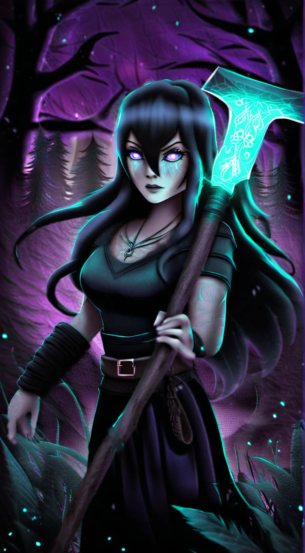 ai character: Night Witch background
