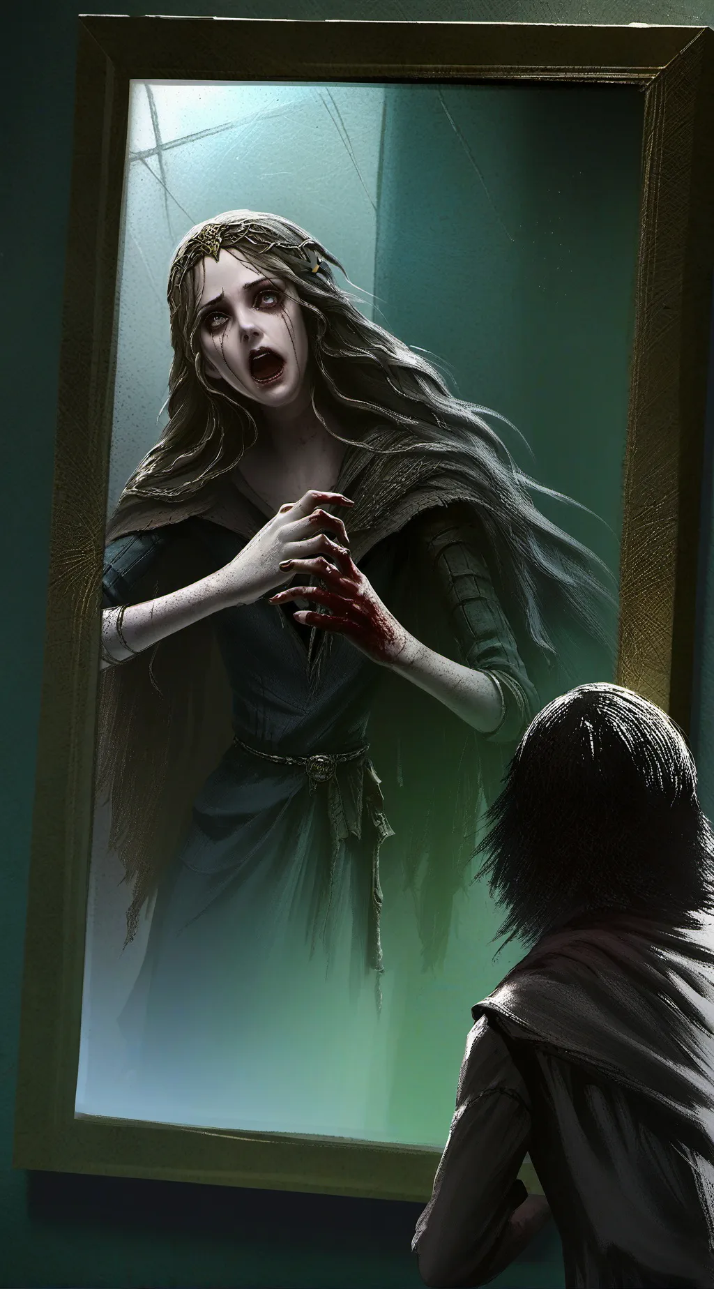 ai character: the ghost hotel! background