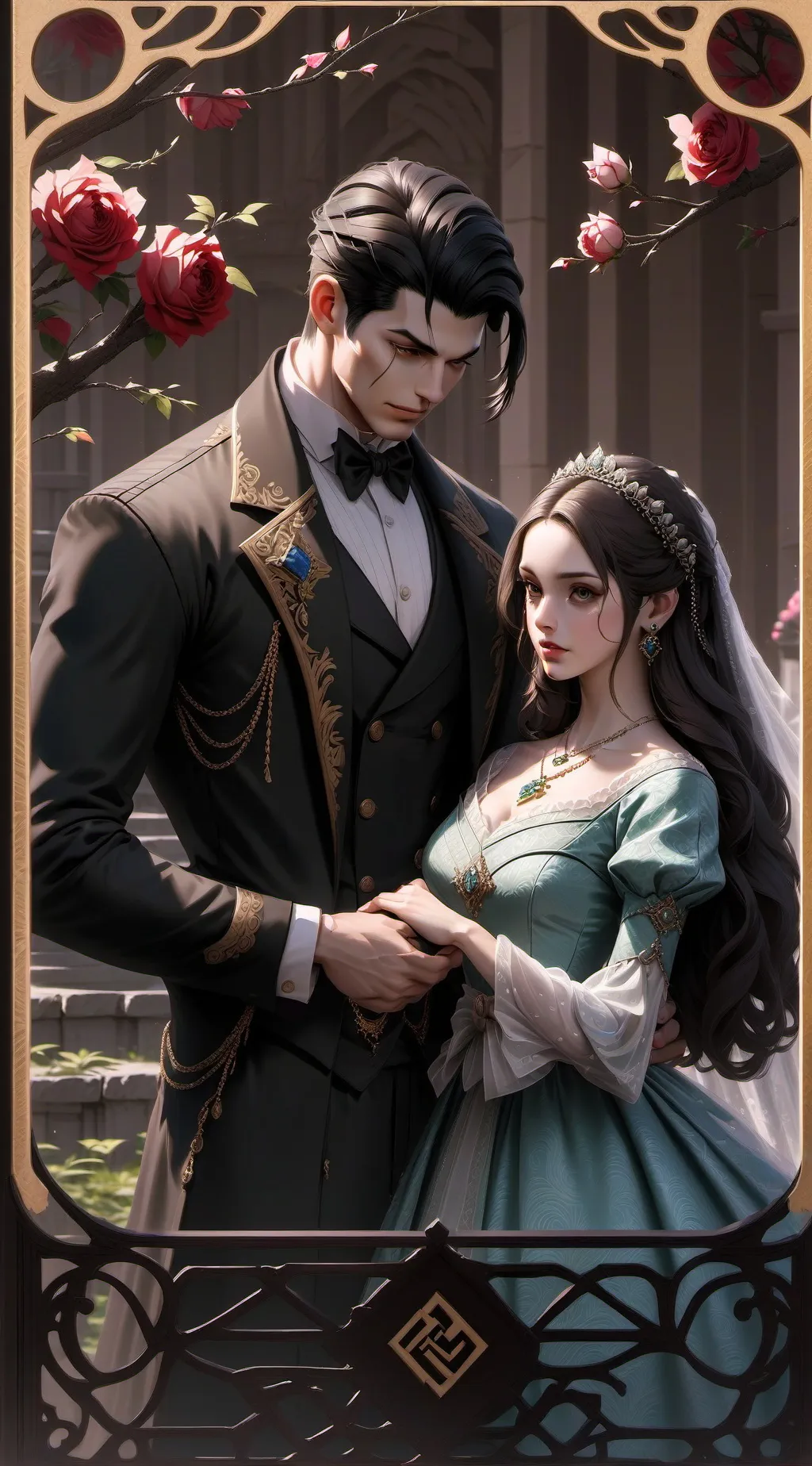 ai character: Sirvienta embaraza background