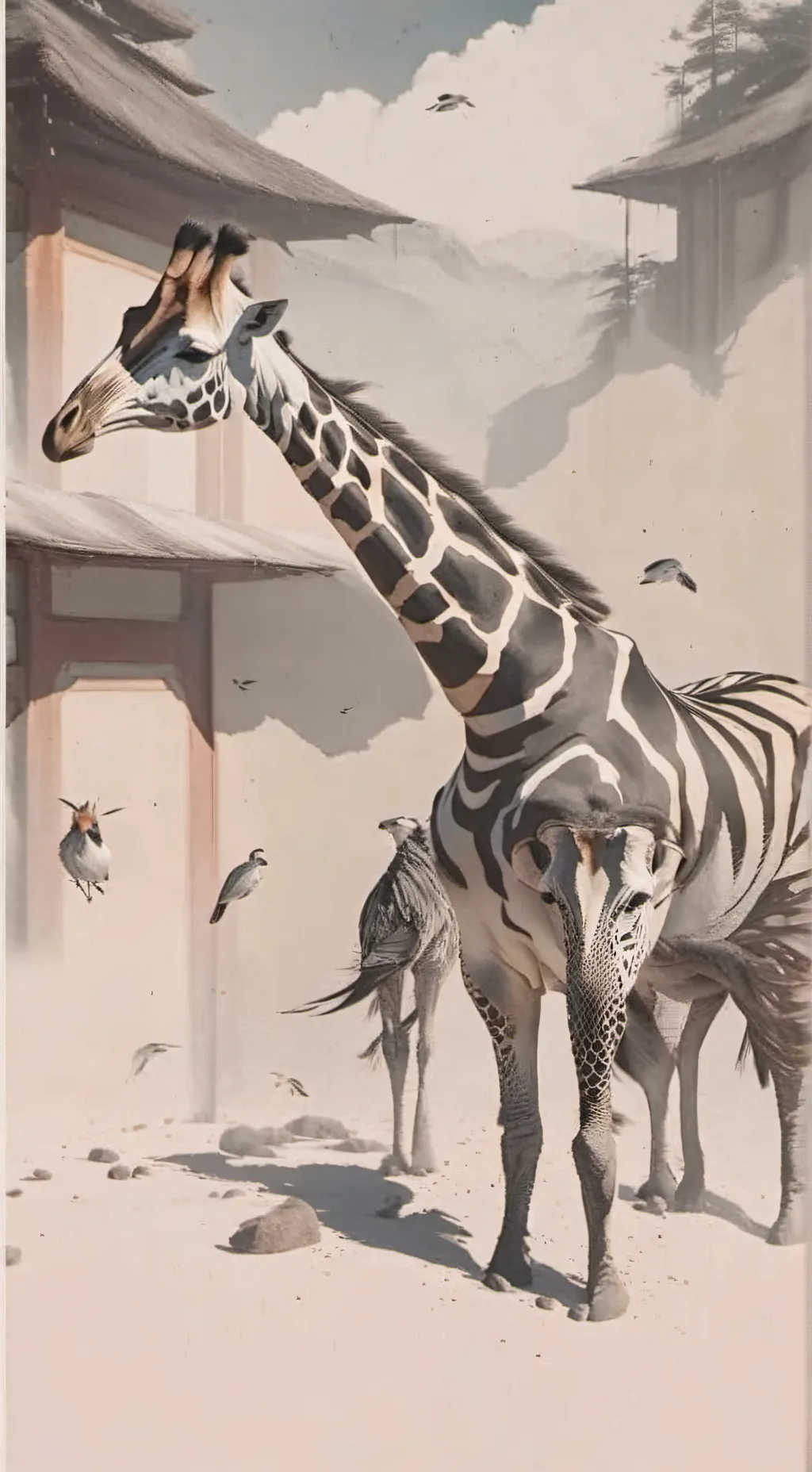 ai character: Zoo background