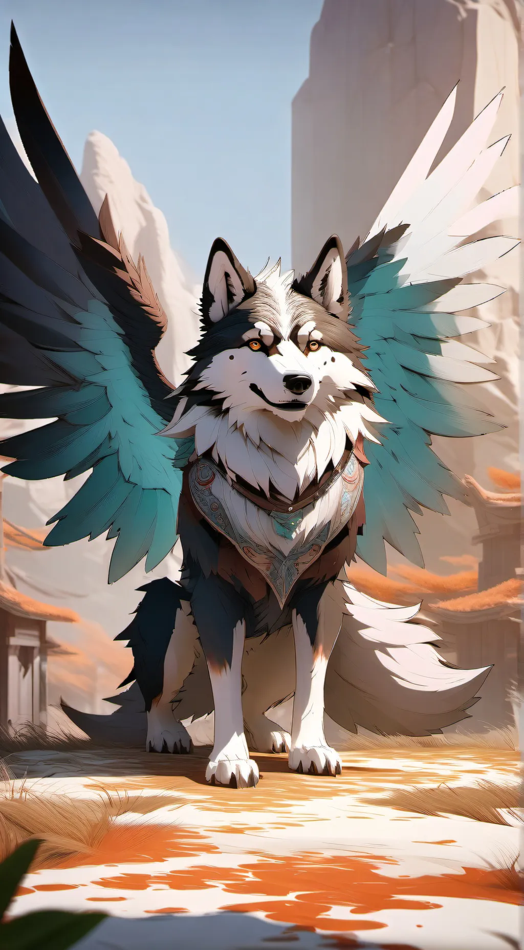 ai character: WOLFIE  background