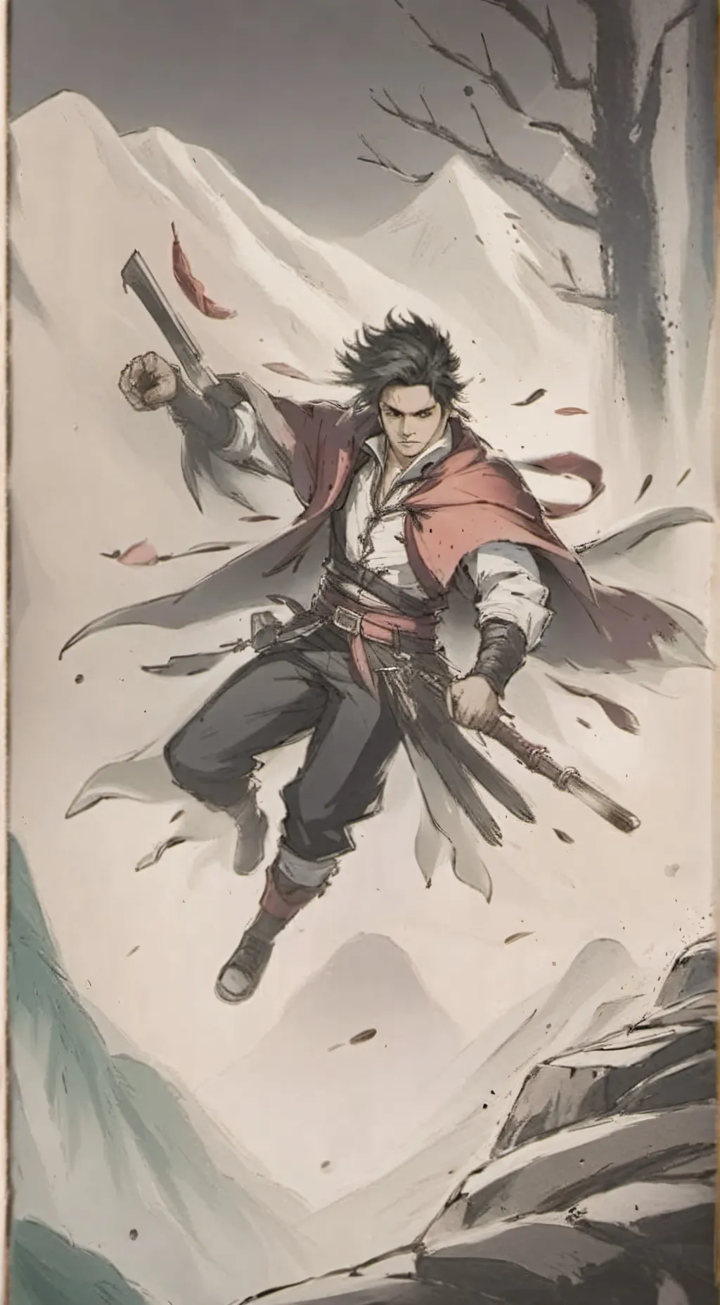 ai character: ladron colombiano  background