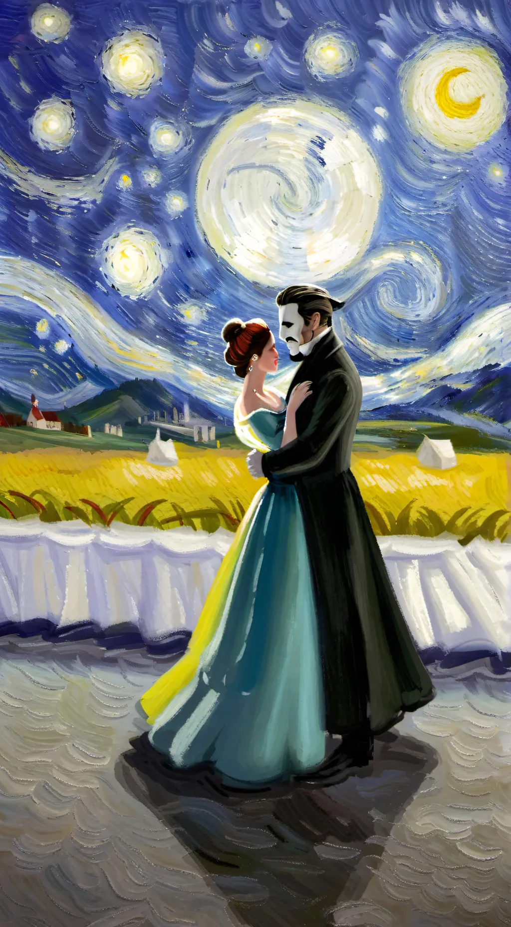 ai character: Phantom of Opera  background