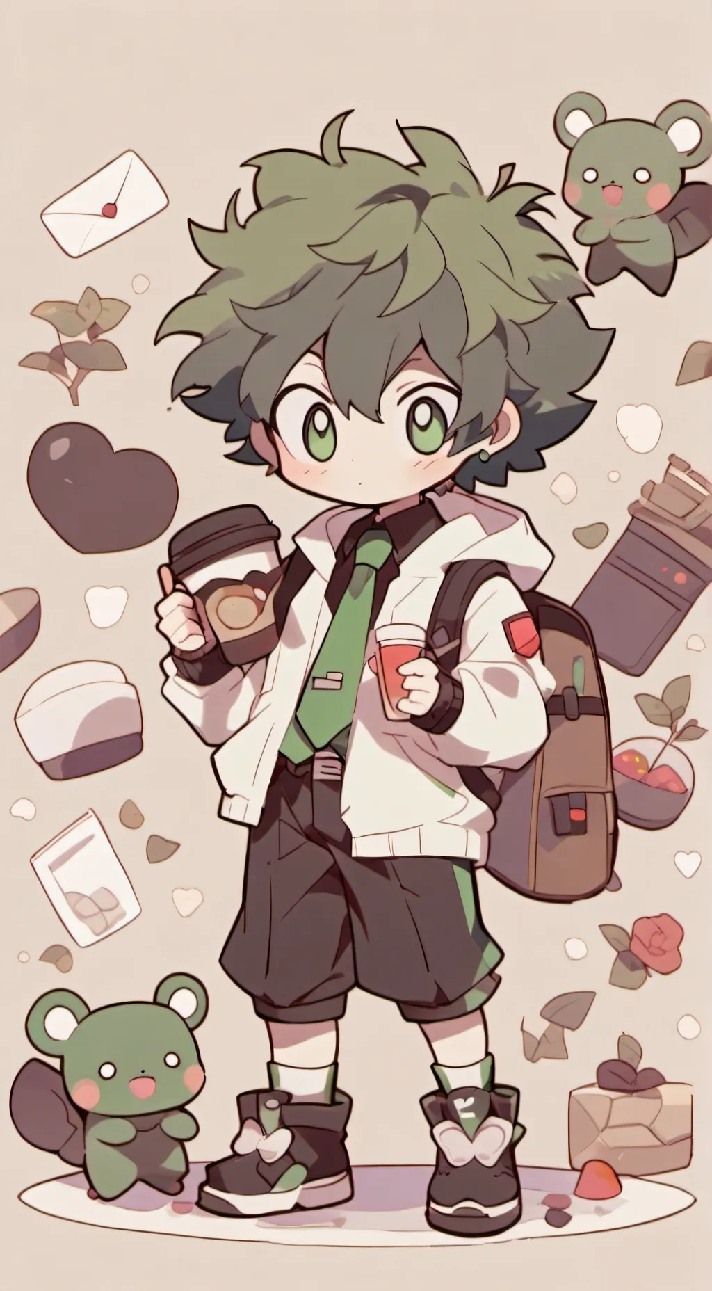 ai character: deku background