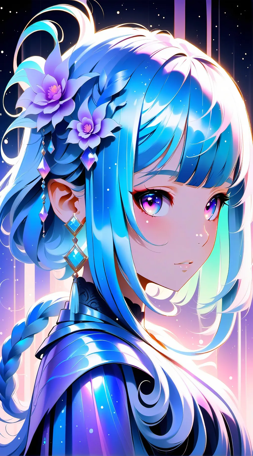 ai character: Oshi no ko vs jjk background