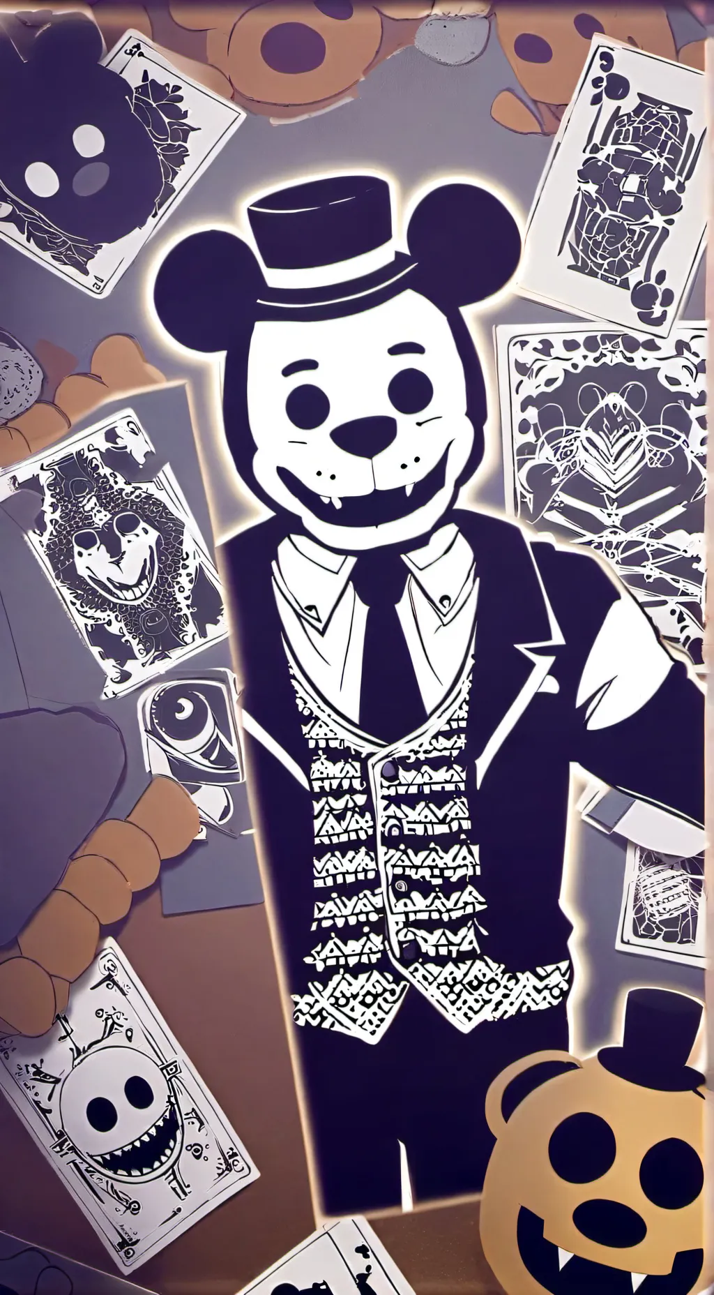 ai character: Freddy's!!!♡ background