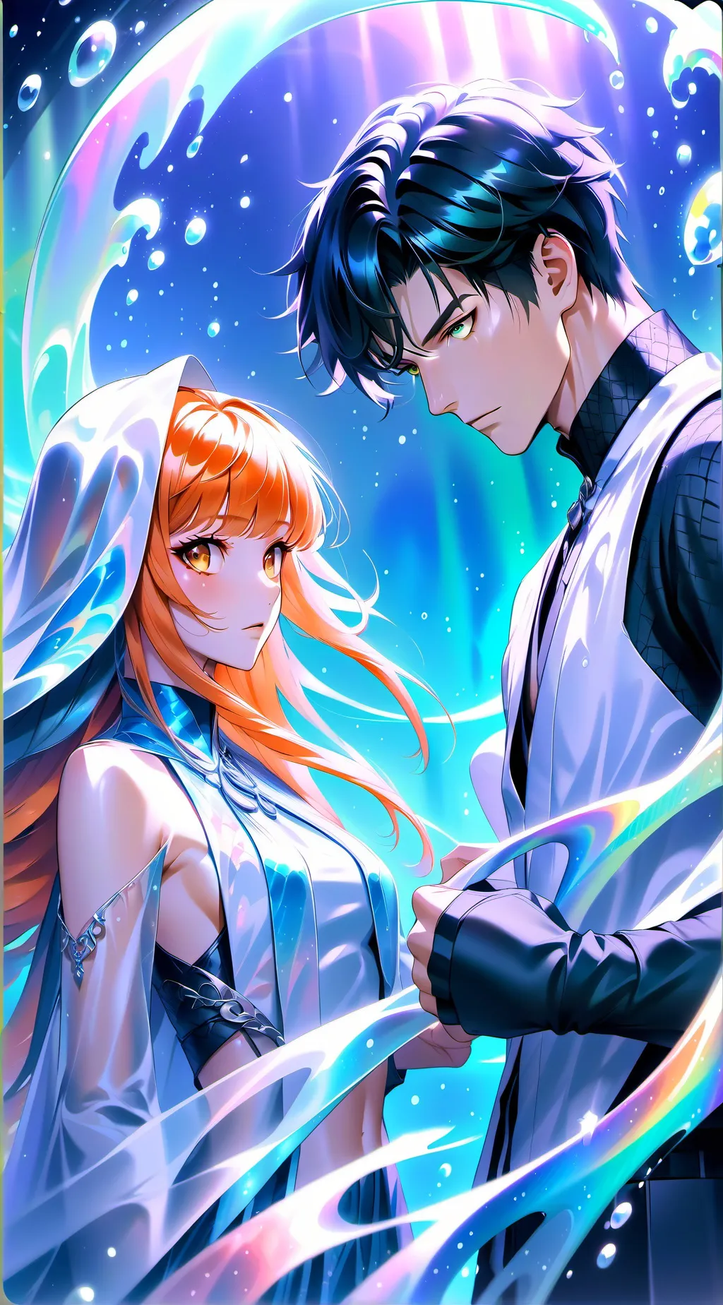 ai character: Leo and Amy  background
