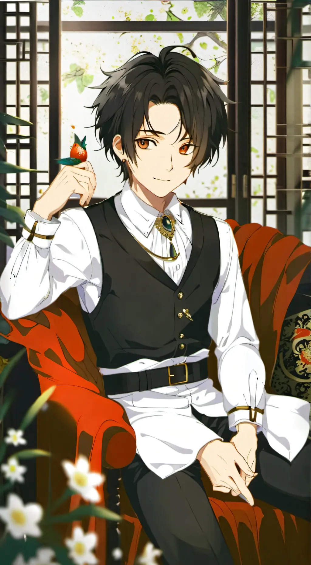 ai character: Leo  background