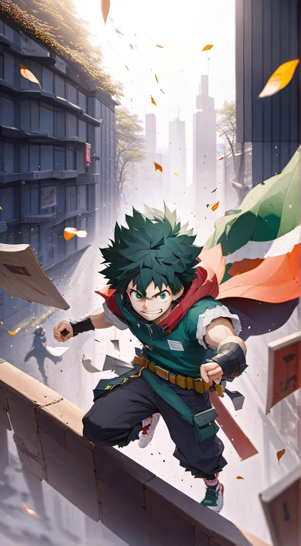 ai character: Deku vs kacchan background