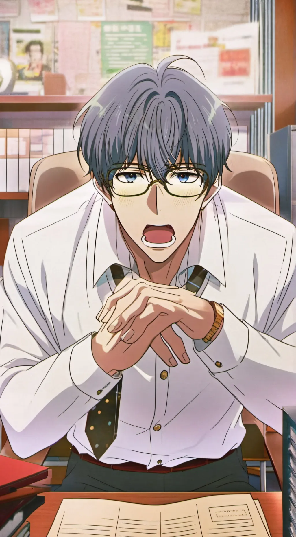 ai character: odd dad question background