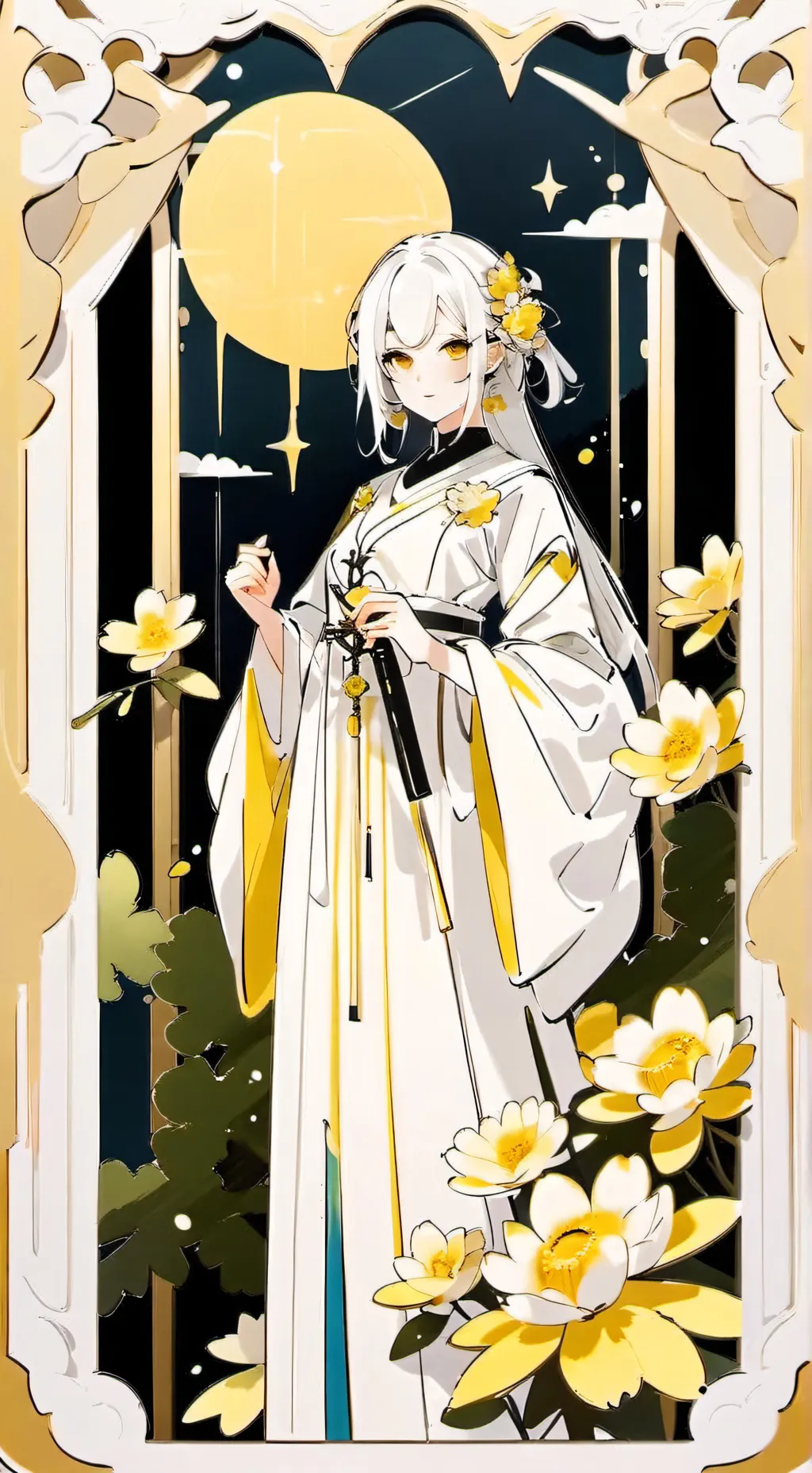 ai character: Elara Moonstone background