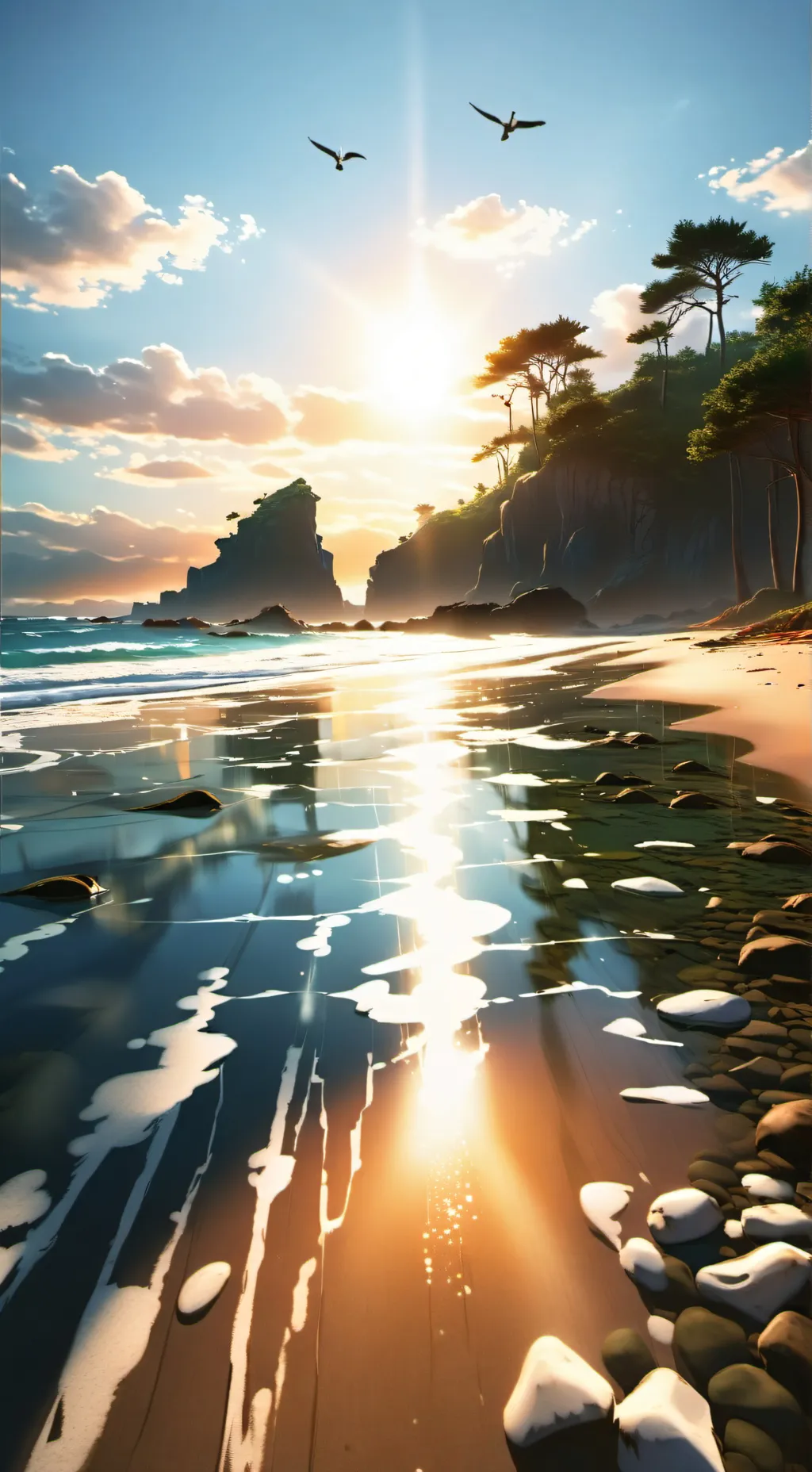 ai character: Beach trip mha background