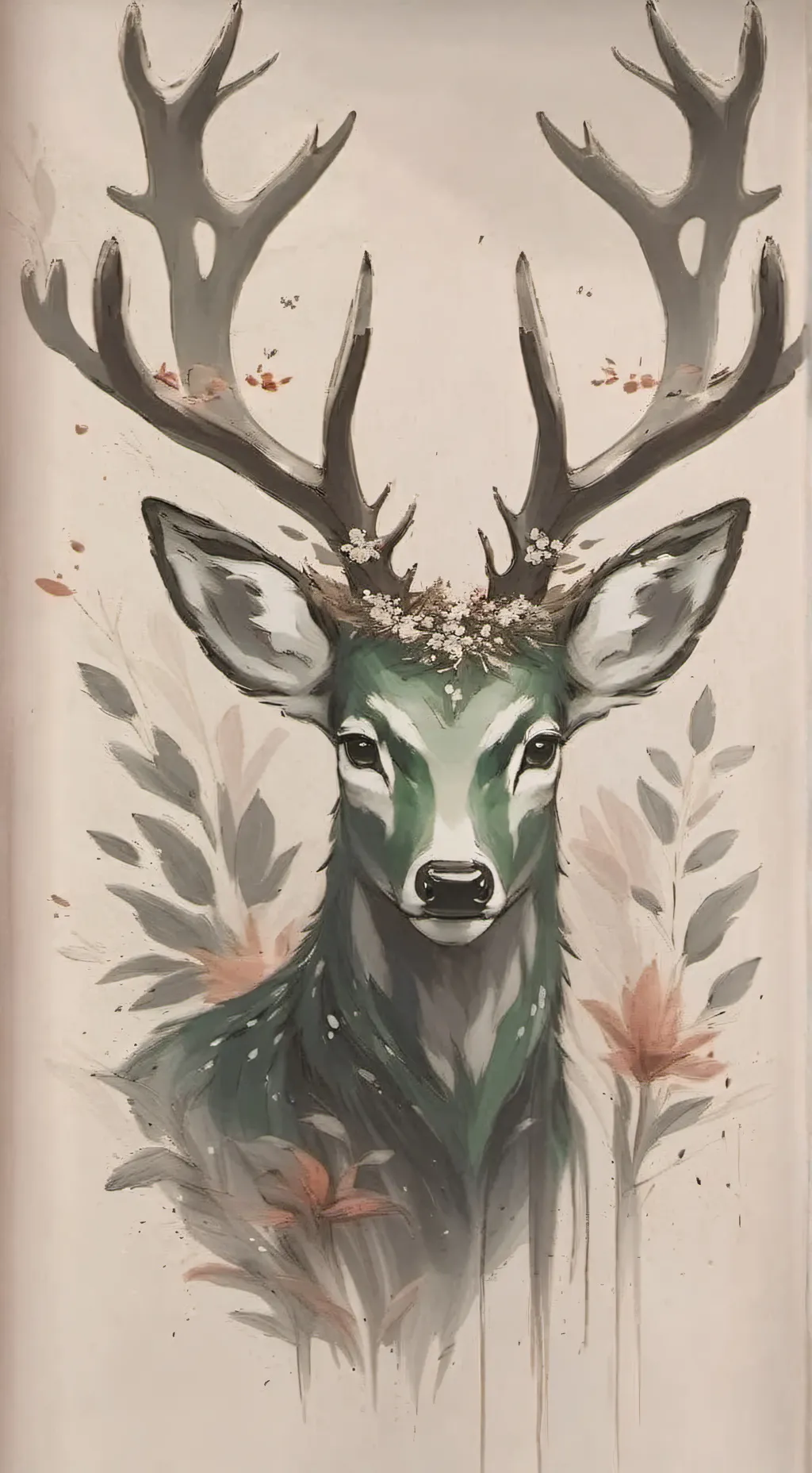 ai character: Deer deku  background