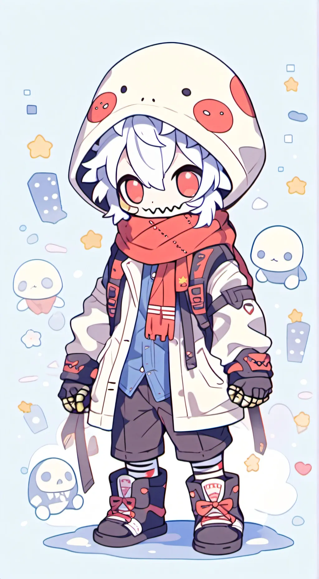 ai character: Fell Papyrus background