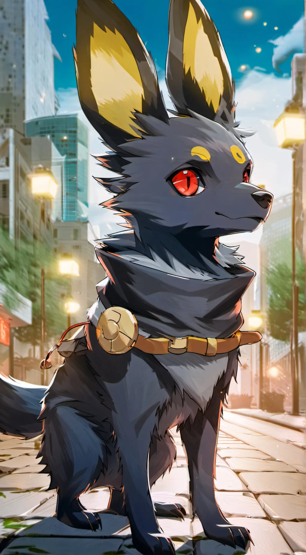 ai character: Umbreon  background