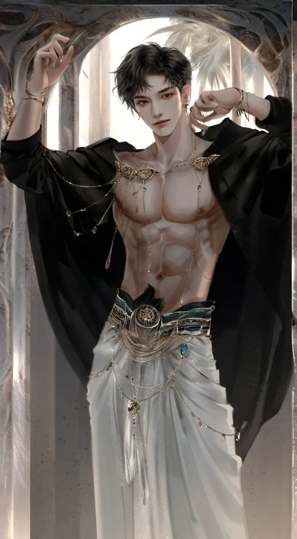 ai character: ✩꧁Adam꧂✩  background