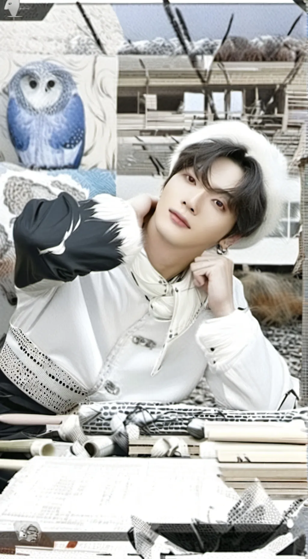 ai character: 𖹭Skz𐙚 background