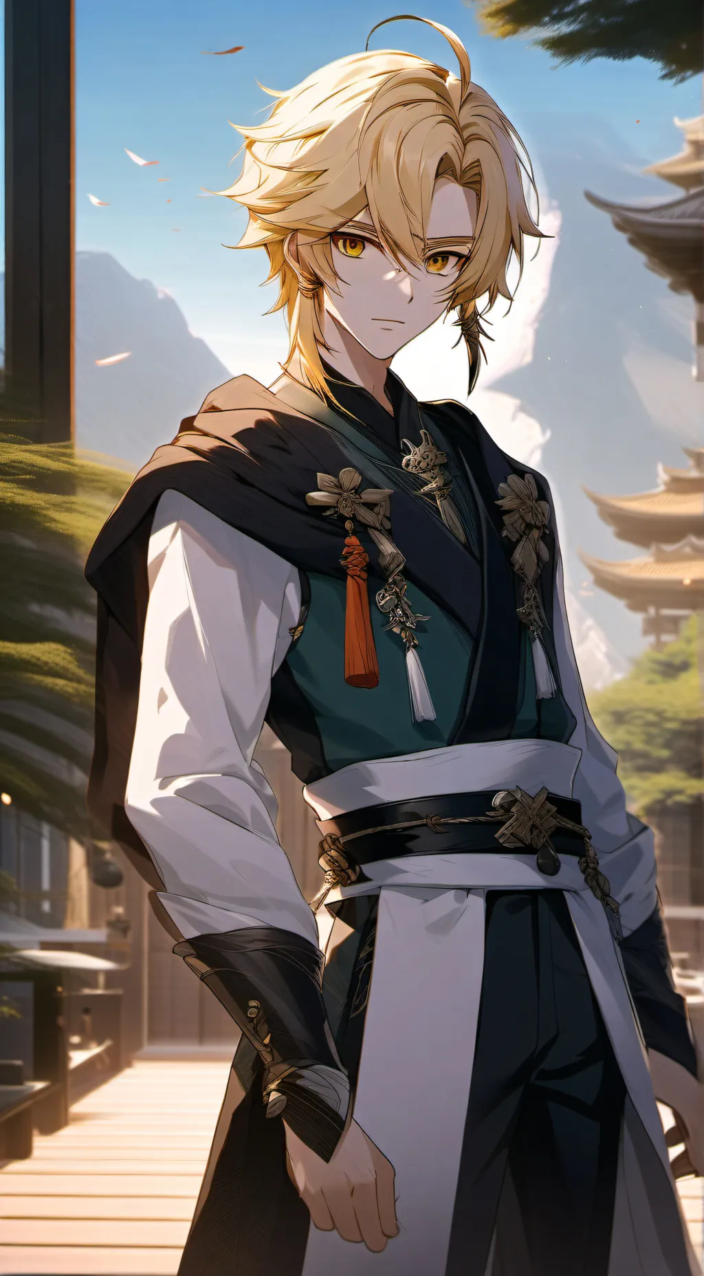 ai character: Genshin impact  background