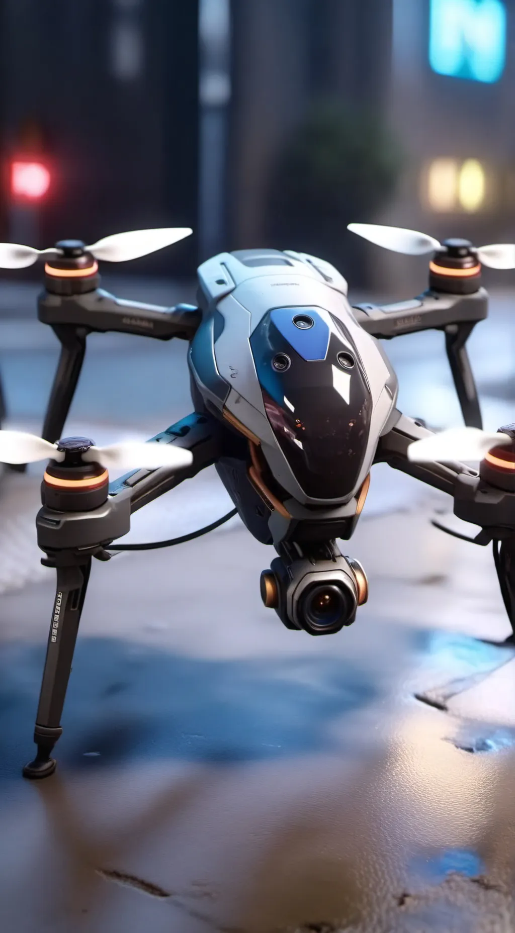 ai character: murder drone sus background