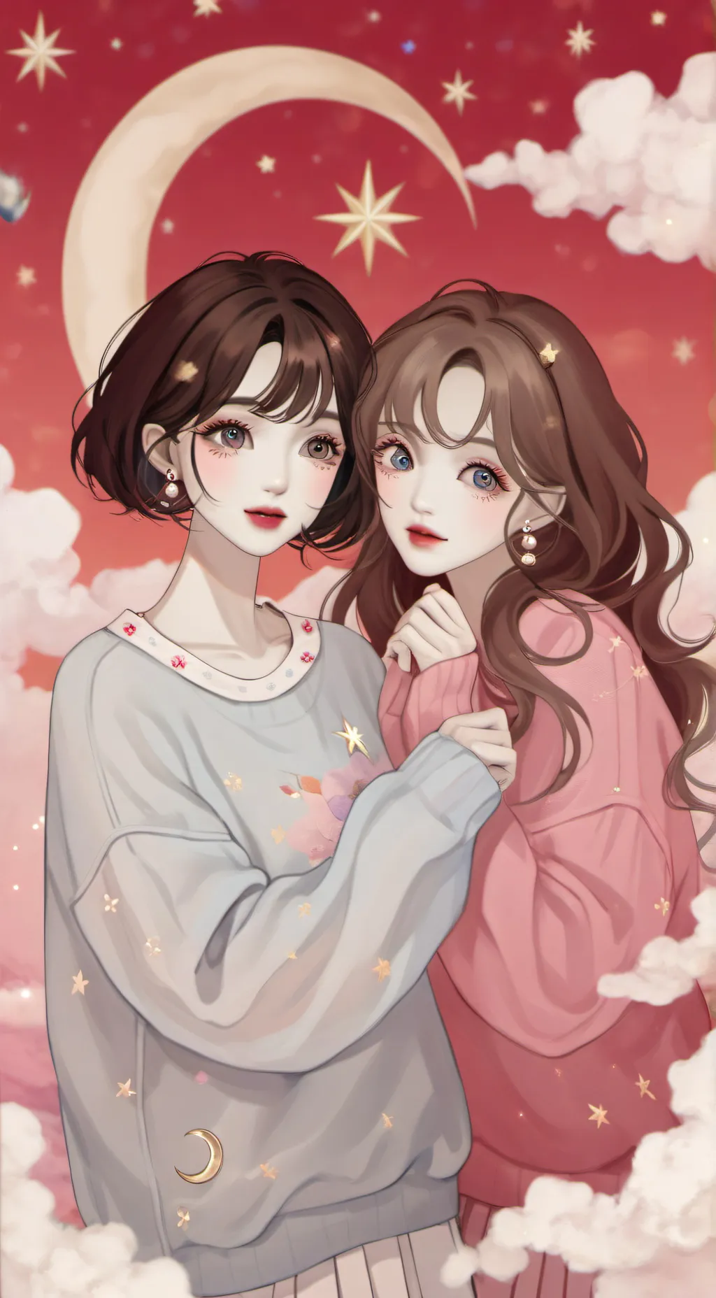 ai character: Isa + Maria  background