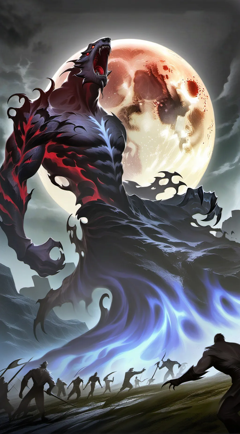 ai character: ✅Red Moon background