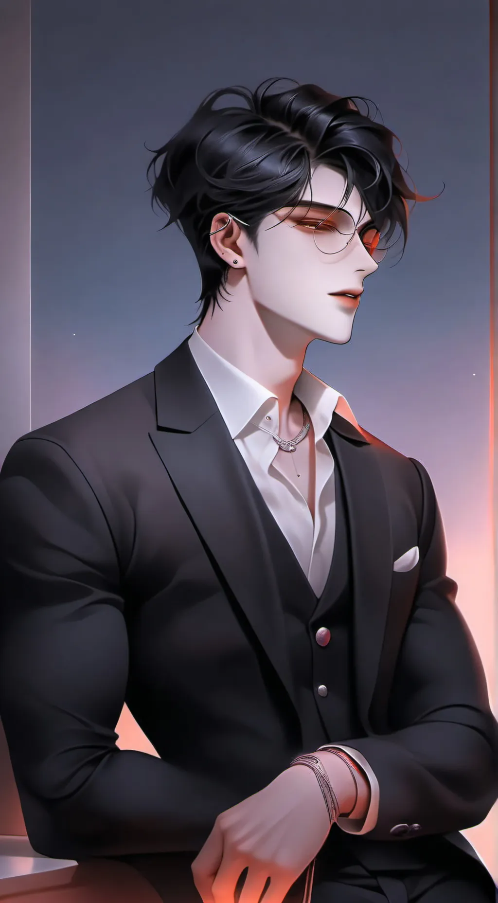 ai character: Levi  background