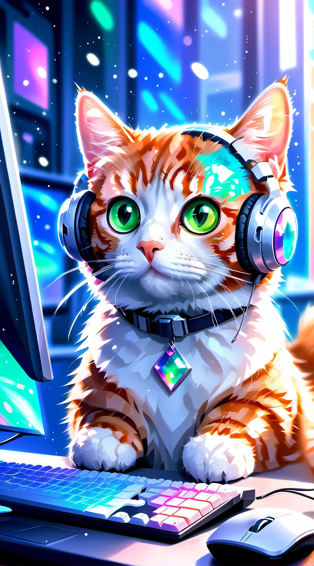 ai character: Click background