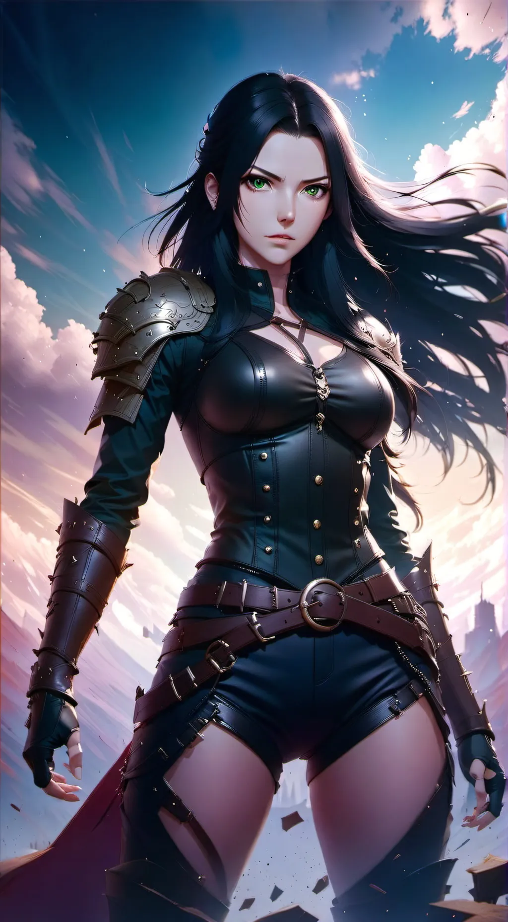 ai character: Hikari  background