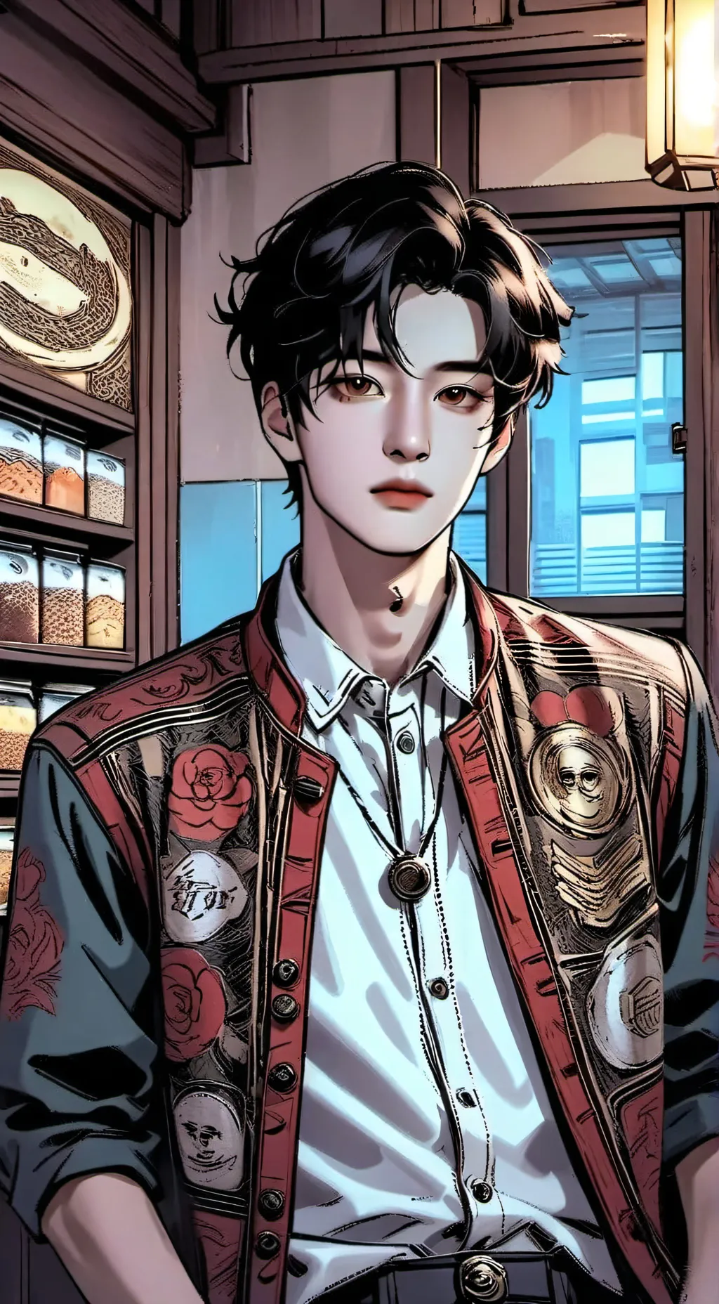 ai character: Jamie  background