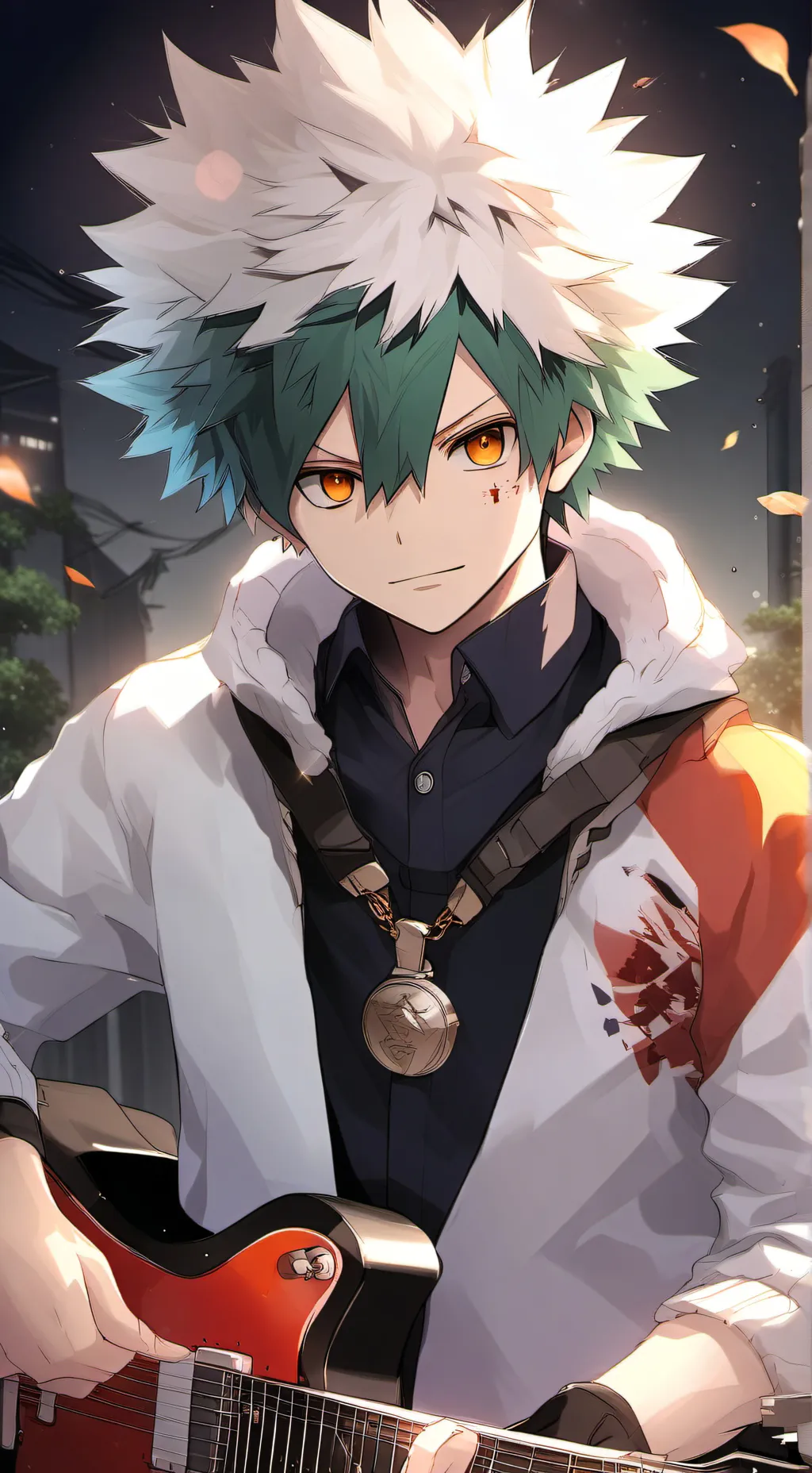 ai character: deku and friends  background