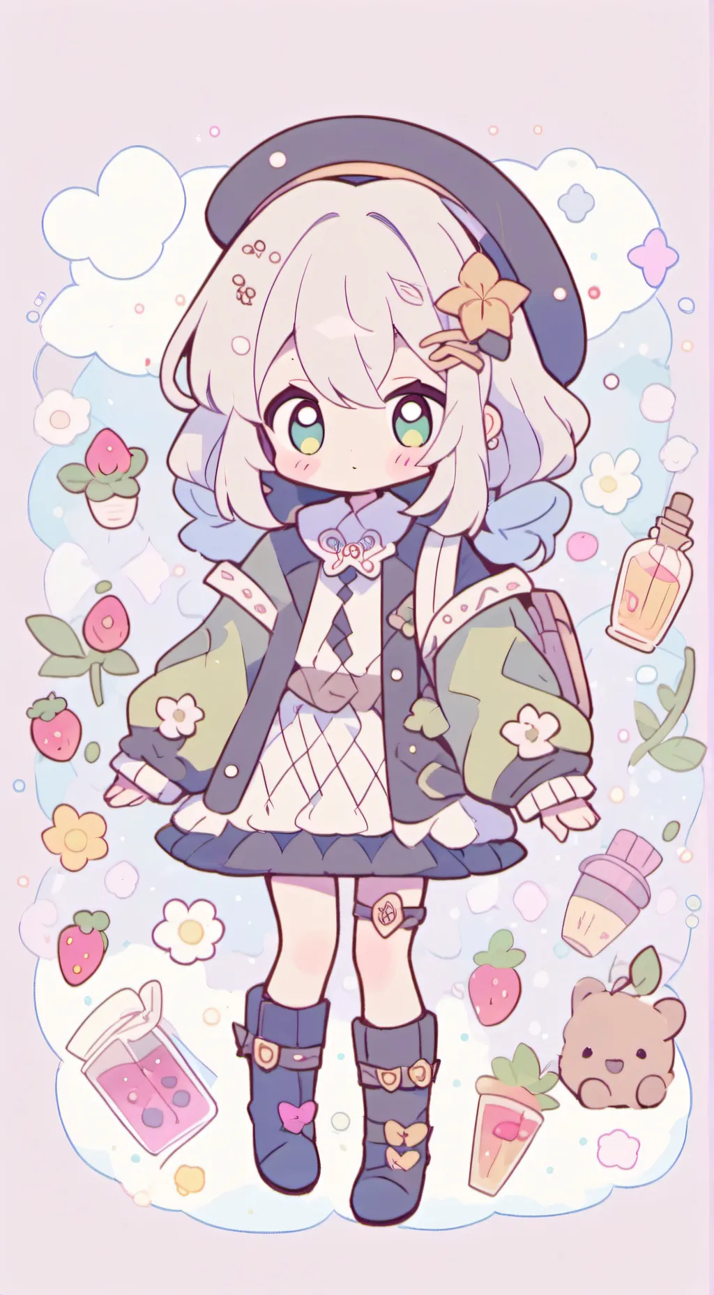 ai character: ds trend background