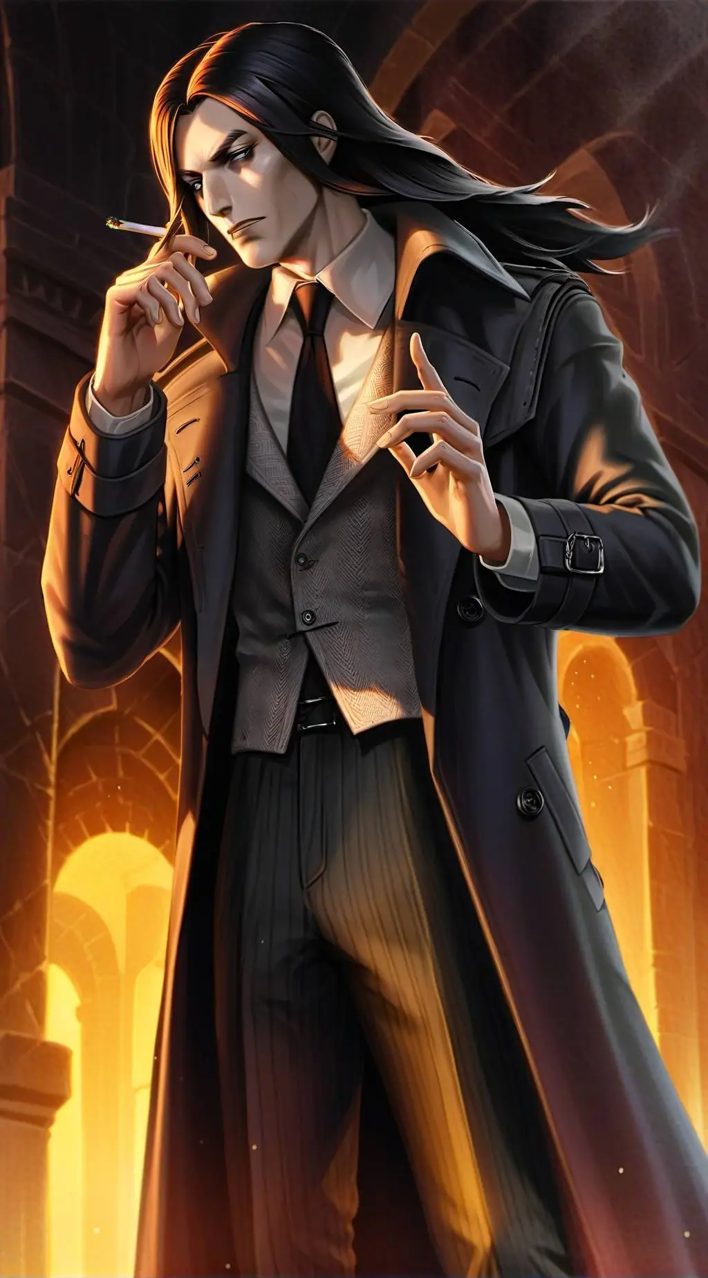 ai character: Mr midnight background