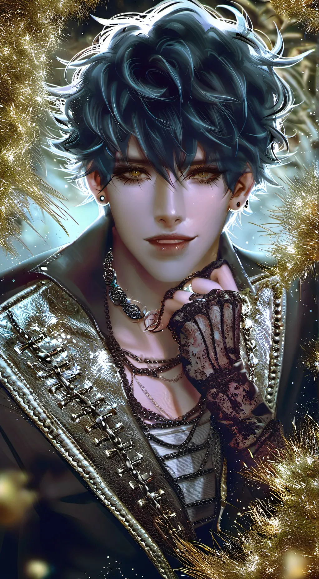 ai character: 🌔Asher🌔 background