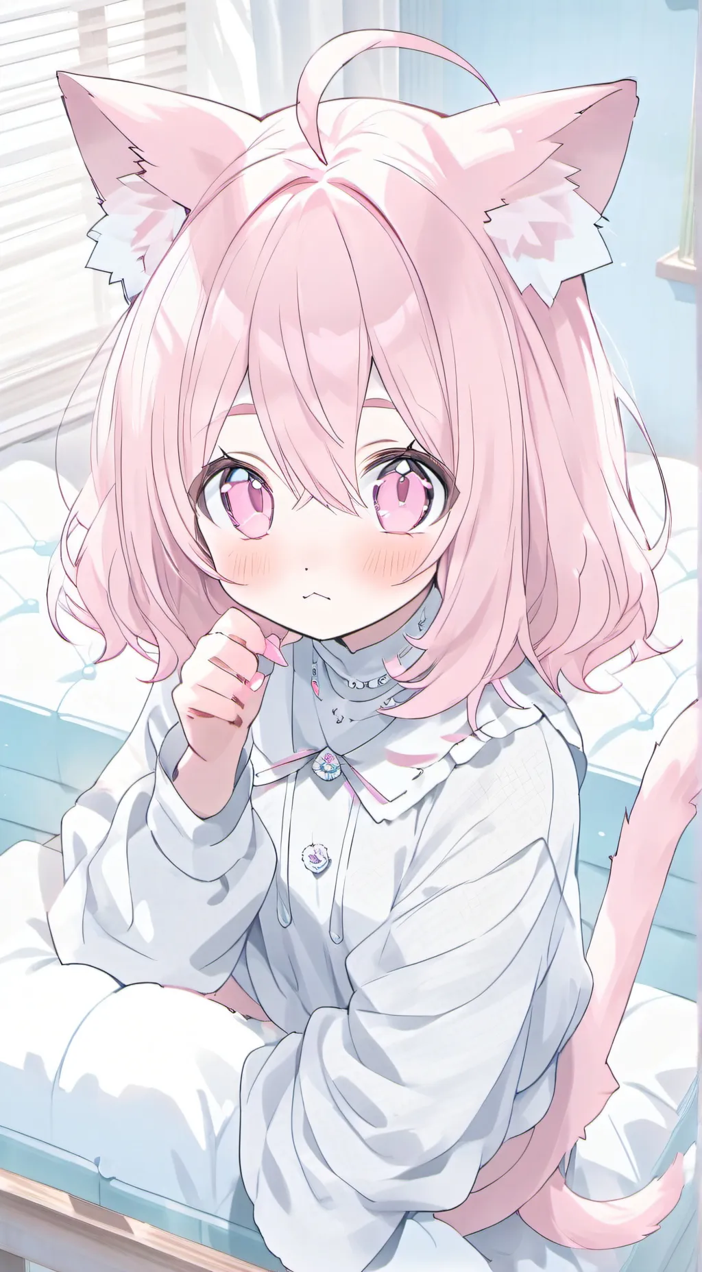 ai character: Whiskers the Street Cat Girl background