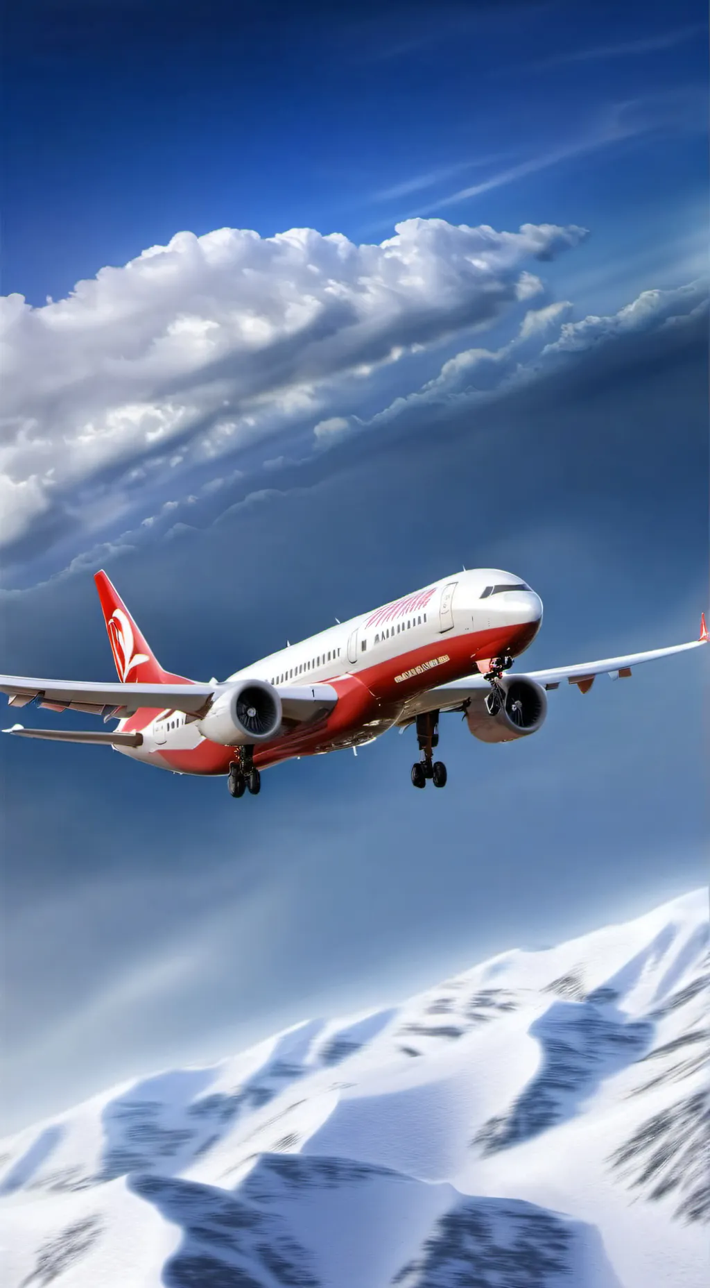 ai character: commercial airline background